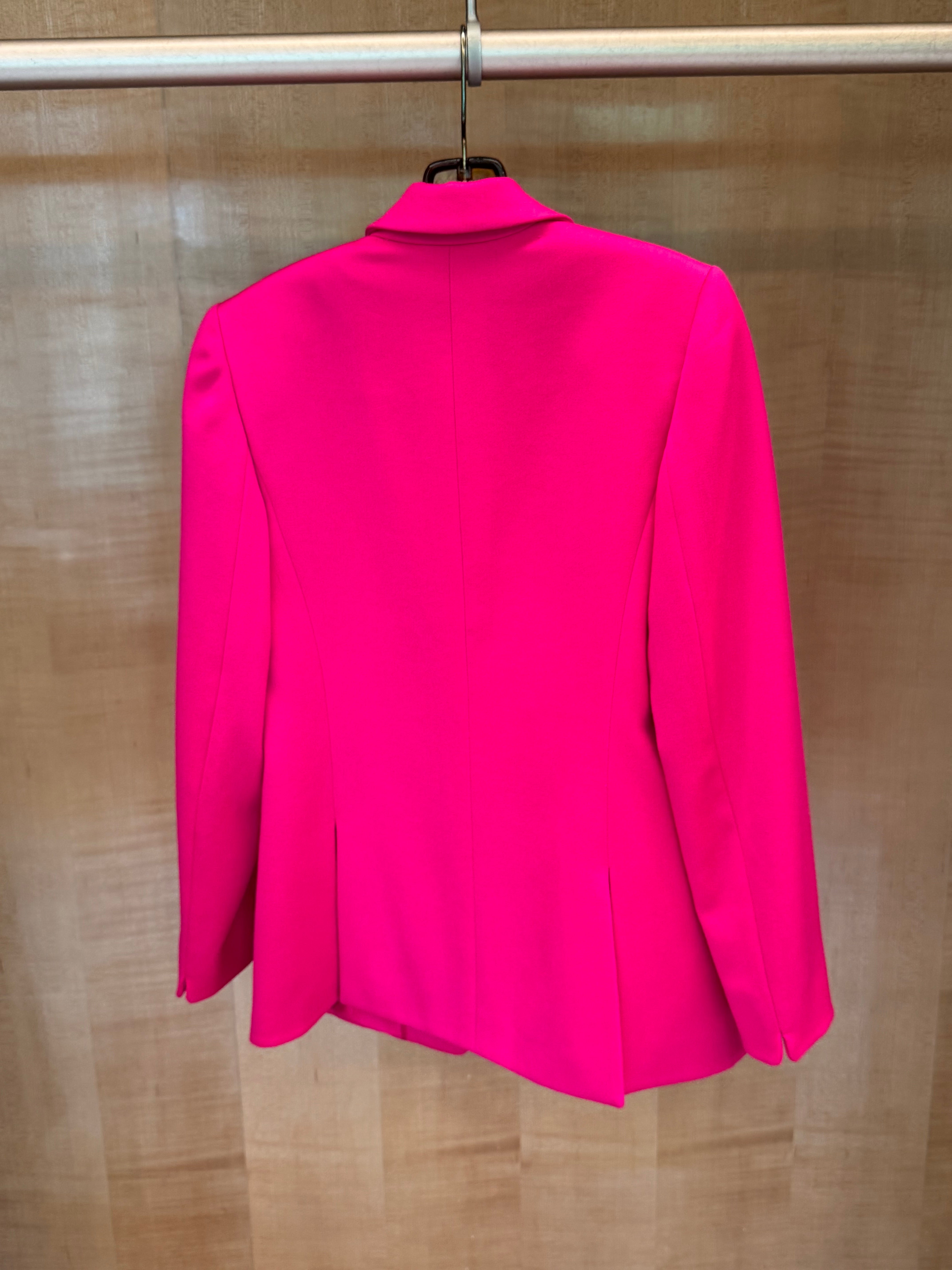 Tuxedo Hot Pink Wool Suit