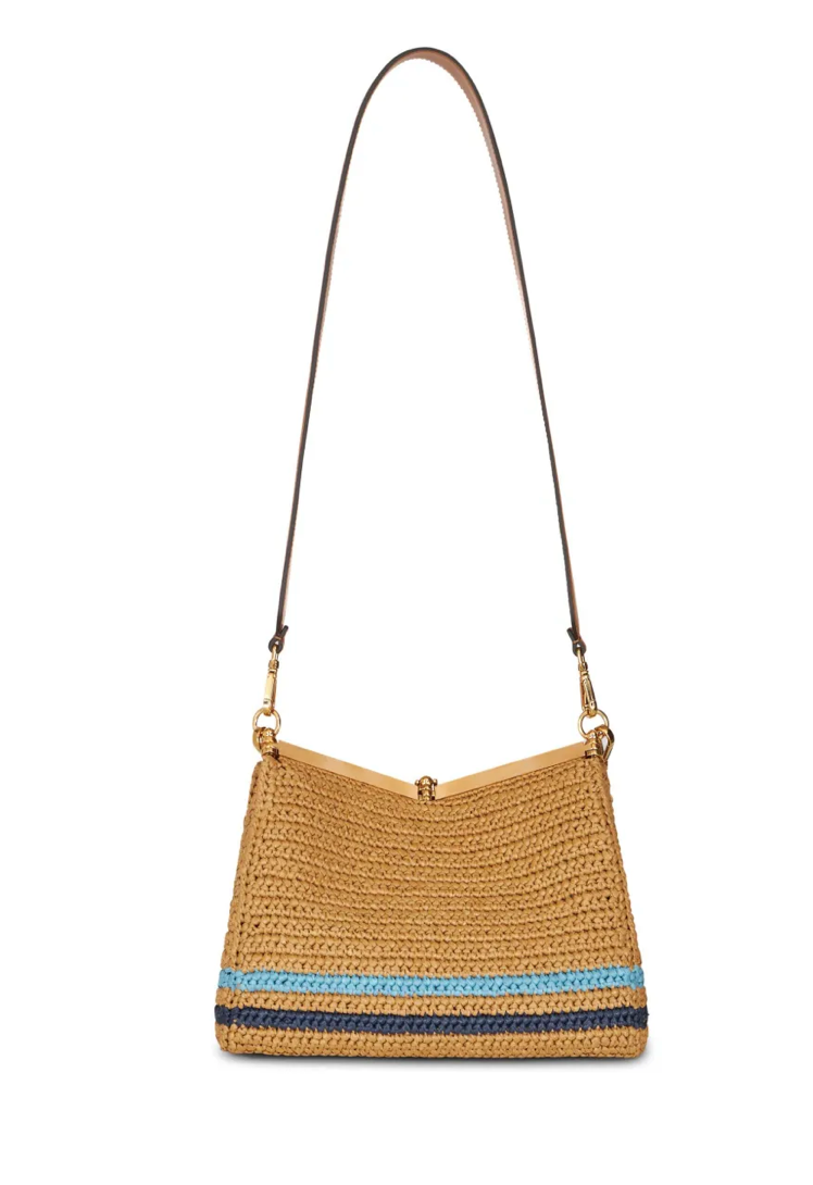 Etro Mini Vela Raffia Bag