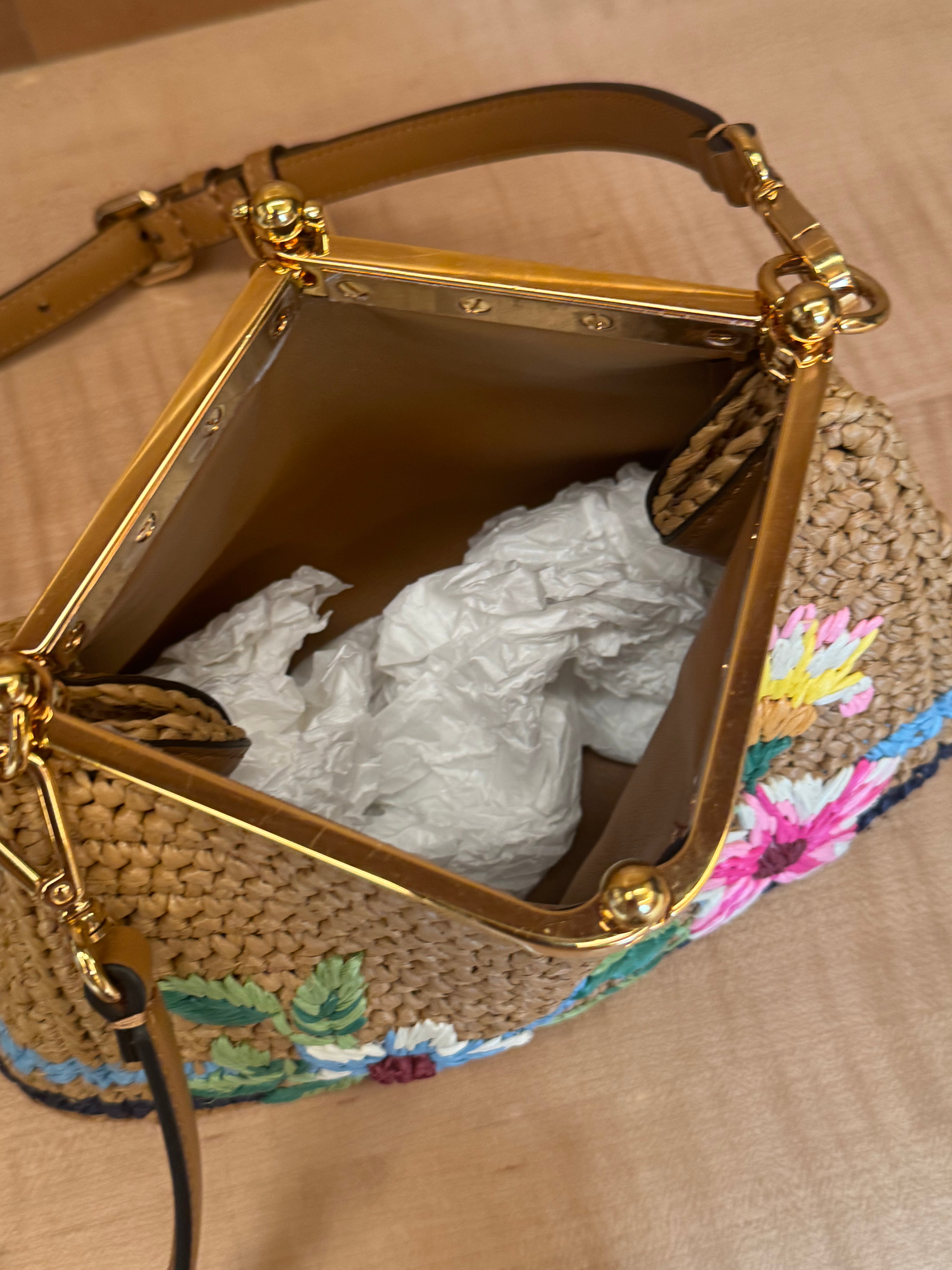 Mini Vela Raffia Bag