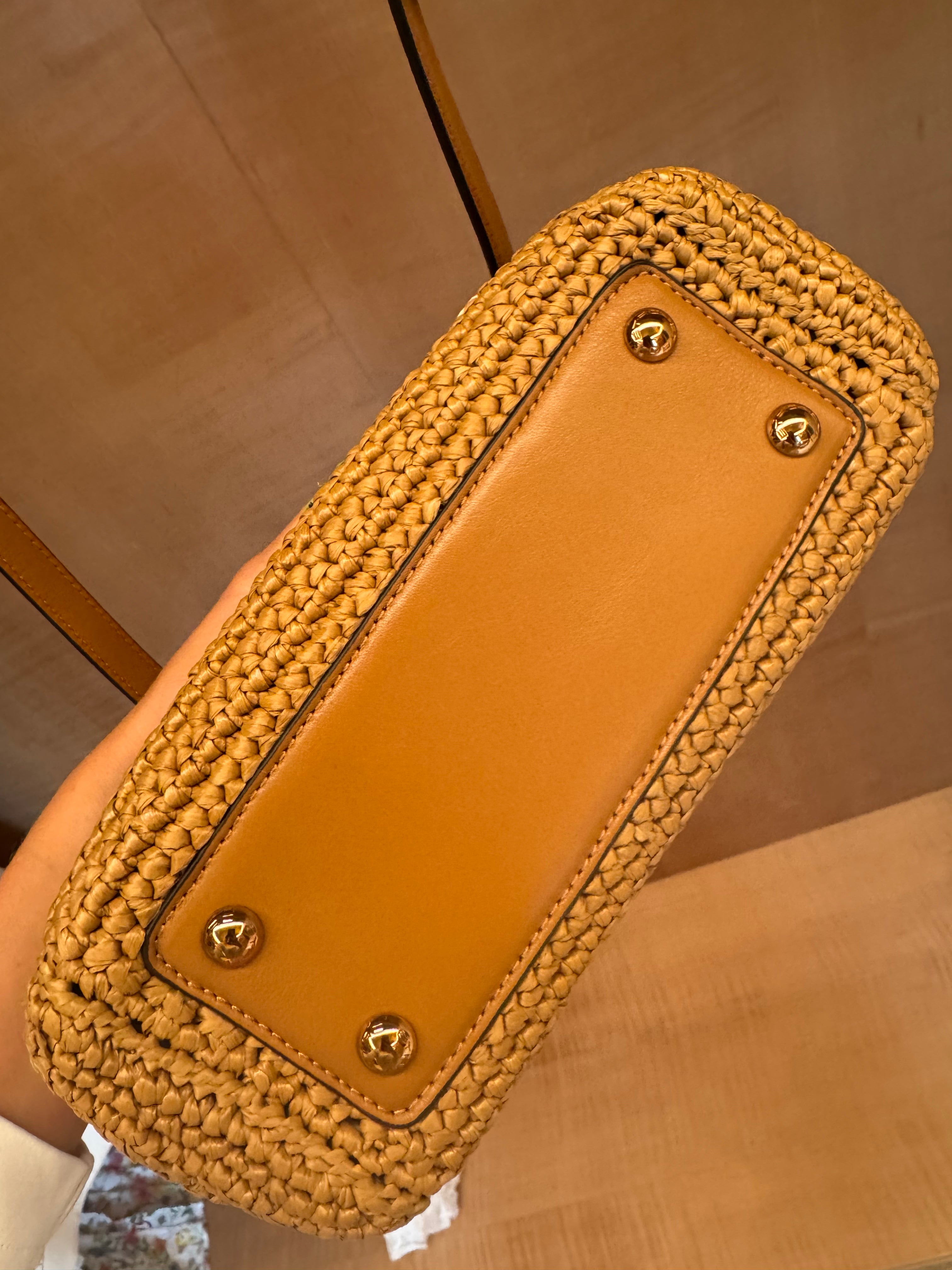 Mini Vela Raffia Bag