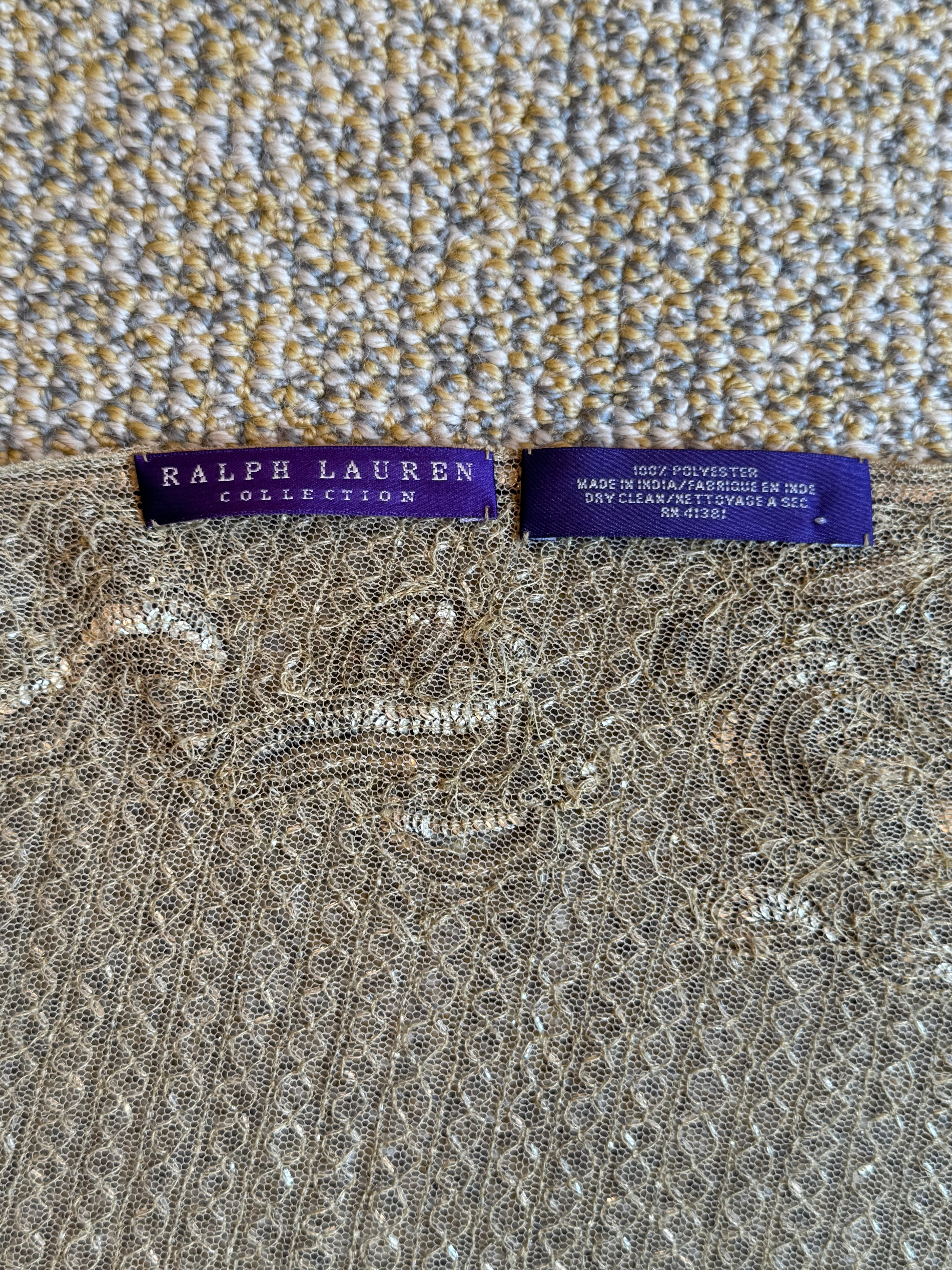 Purple Label Beaded Scarf