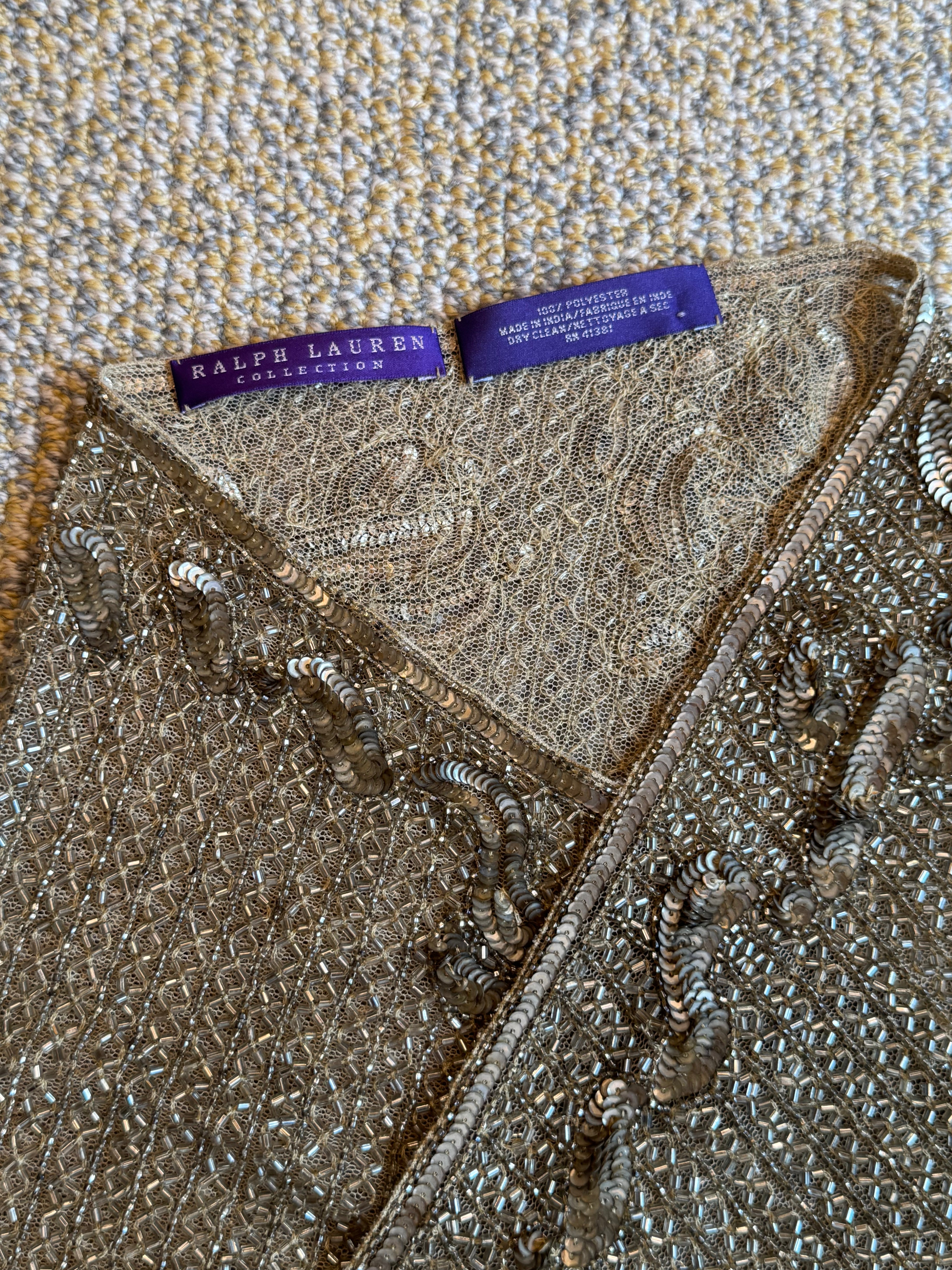 Purple Label Beaded Scarf