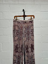 Floral Print Sequins Suit