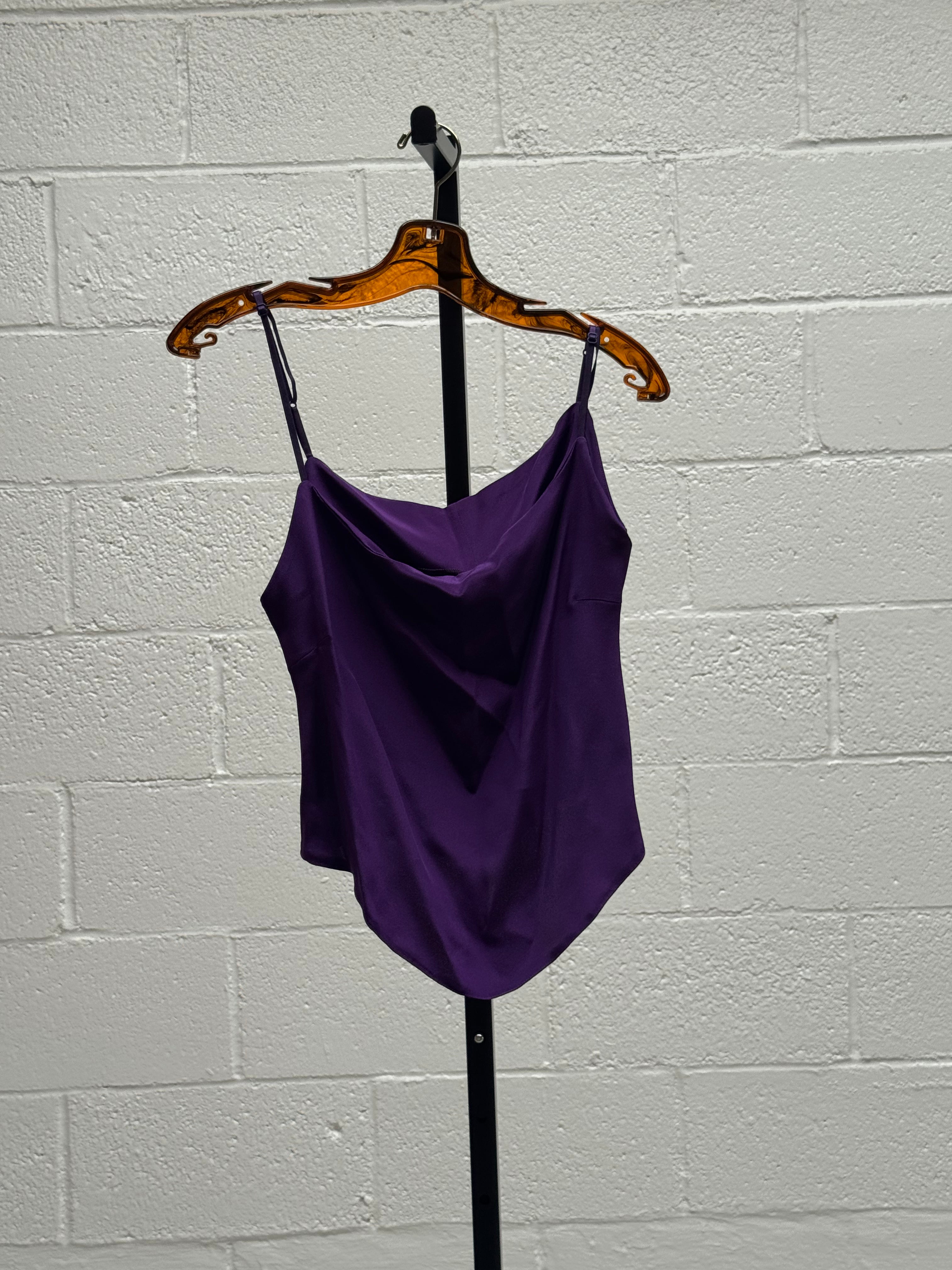 Purple and Gold Silk Suit Set
