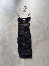 Black Ruched Dress