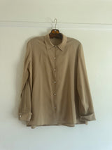 Tan Silk Shirt