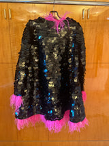 Sequin and Ostrich feather jacket