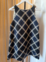 Checked Silk Dress