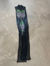 Sequins Vintage Grape Dress