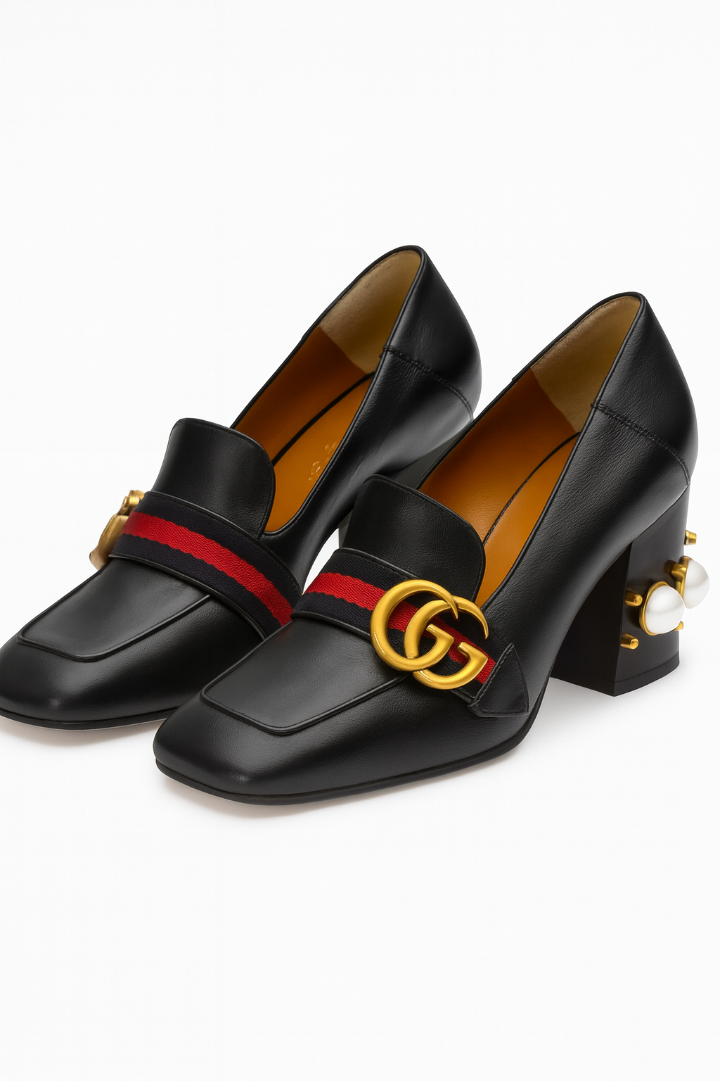 Peyton GG Pearl Mid-Heel Loafer