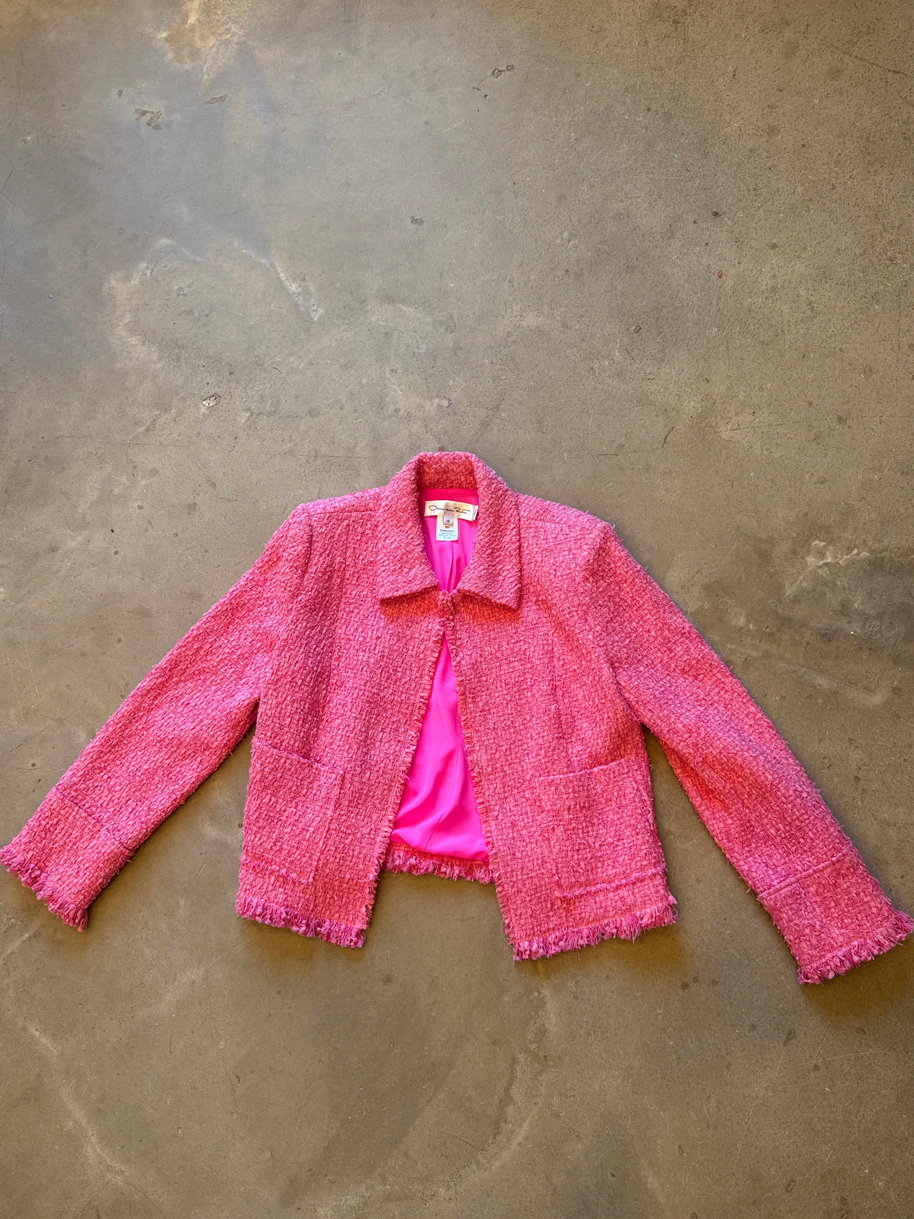 Pink Tweed Blazer