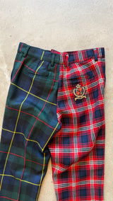 Red and Green Tartan Trousers