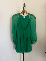 Green Chiffon Top