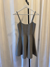 Gray Knit Corset Dress