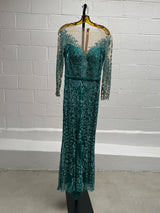 Baby Blue Embellished gown