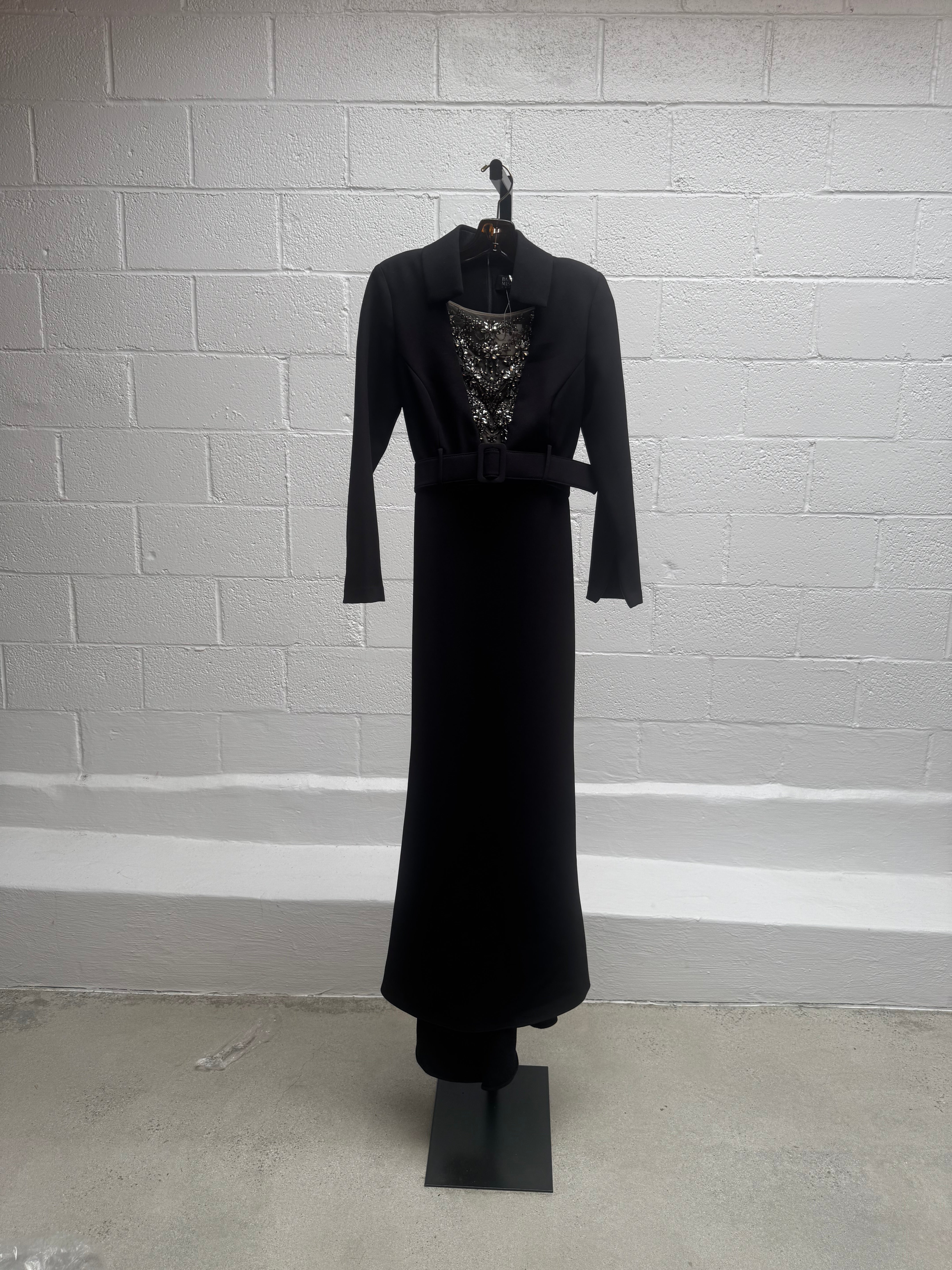 Dress with embellishing on front chest