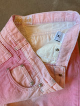 Vintage Pink Gradient Shimmer Jeans