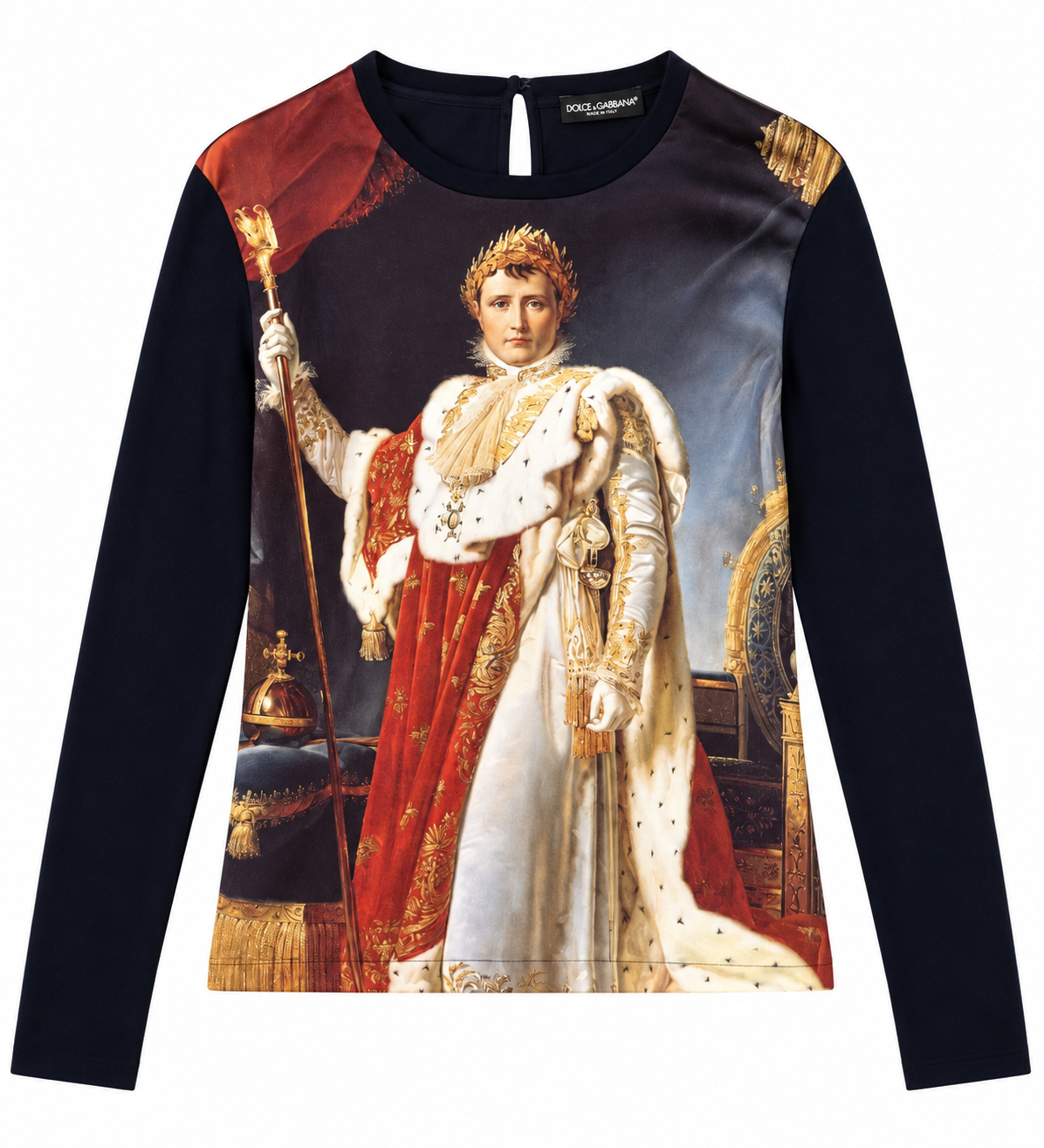 Napoleon Satin Long Sleeve Top