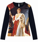 Napoleon Satin Long Sleeve Top