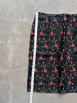 Embroidered Vintage Silk Skirt