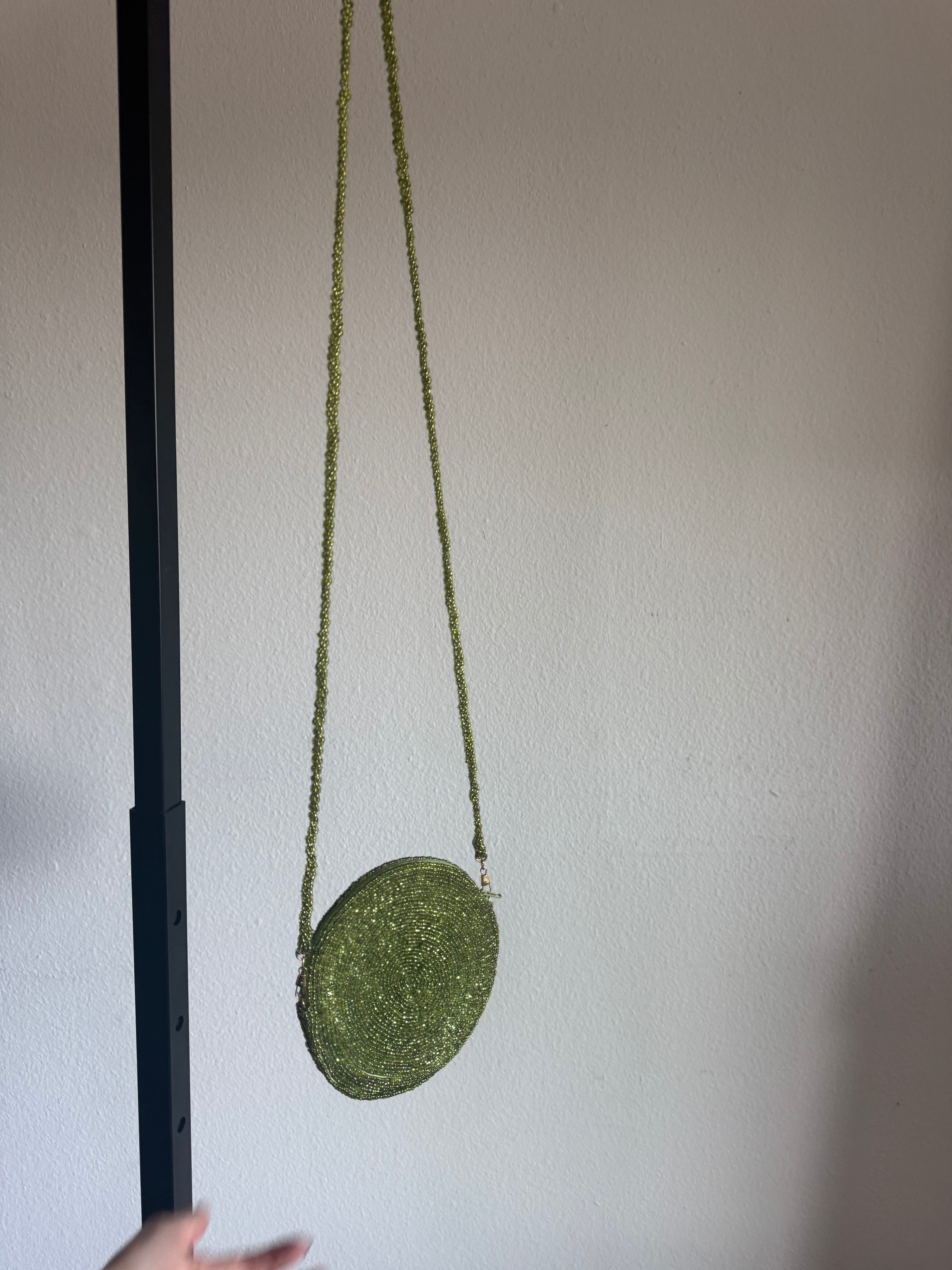 Green Beaded Bag