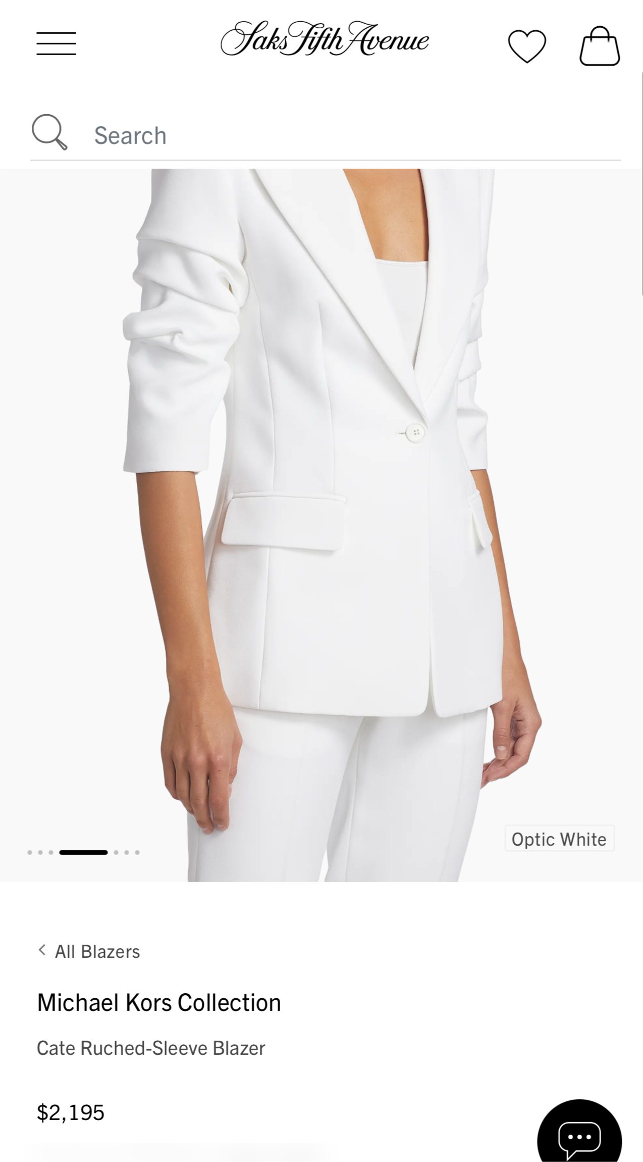 Scrunched-Sleeve Suit