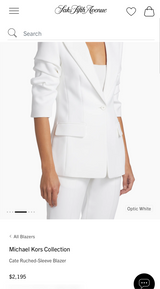 Scrunched-Sleeve Suit