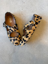 Cross Cross Leopard Ballet Shoes