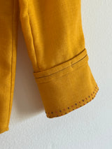 Orange Shirt with Embroidery Detail