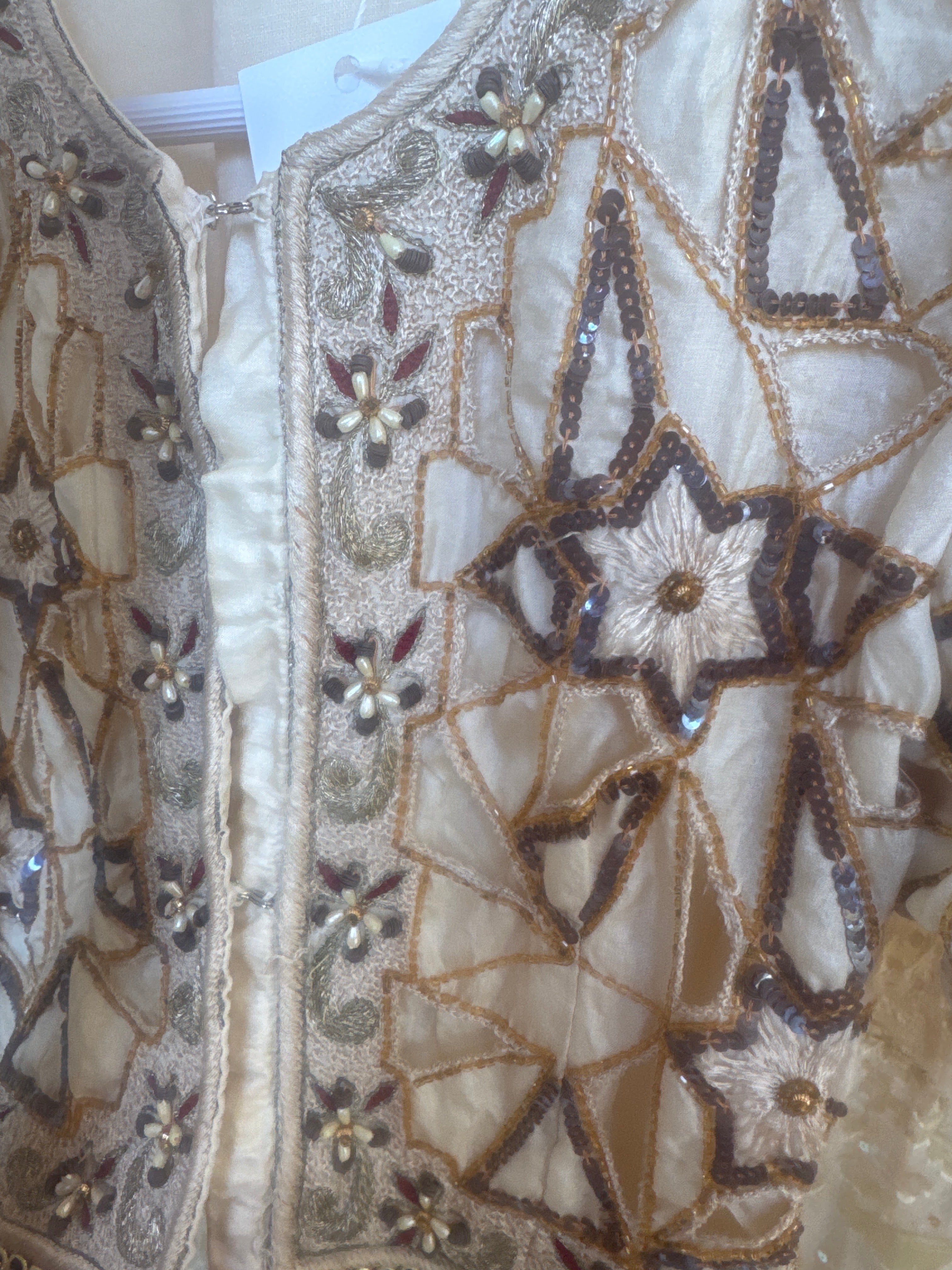 Indian 1970s Beaded Crop Top