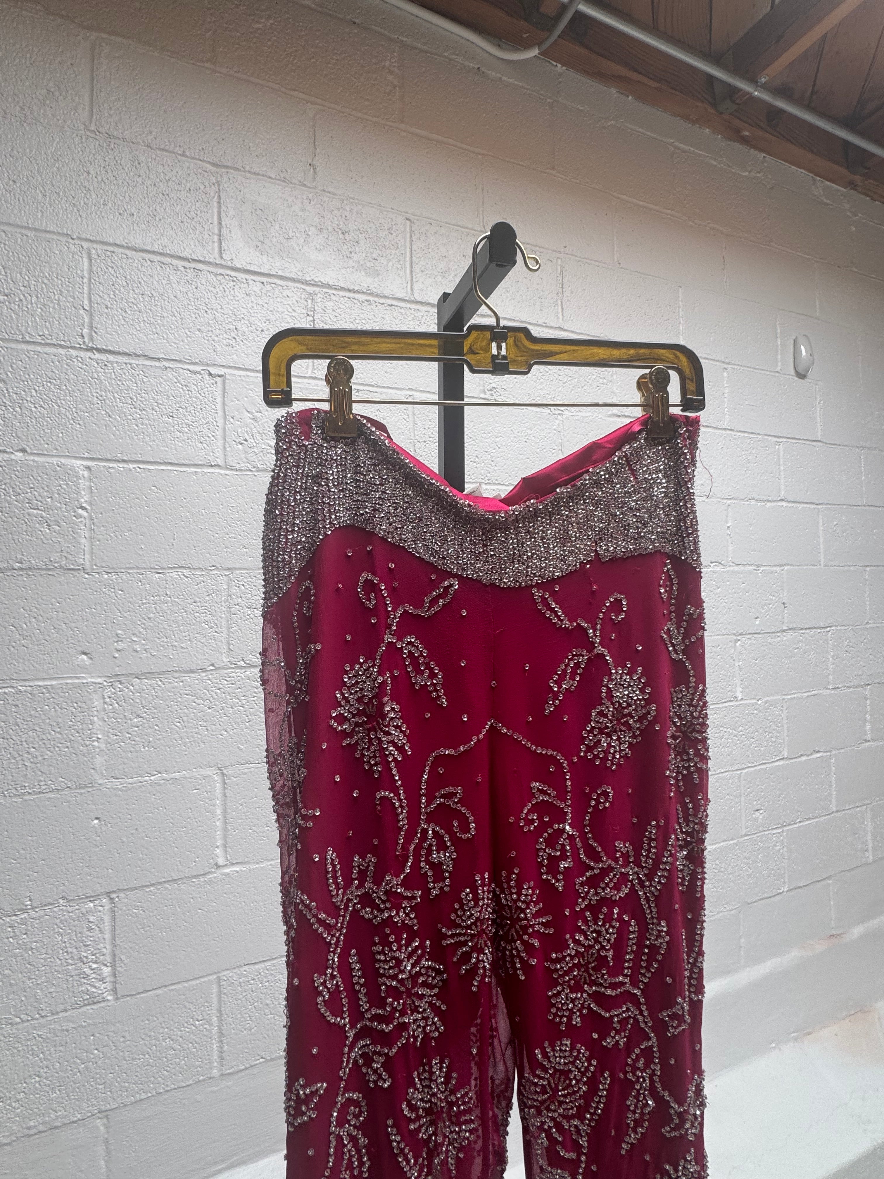 Beaded Pink Pants