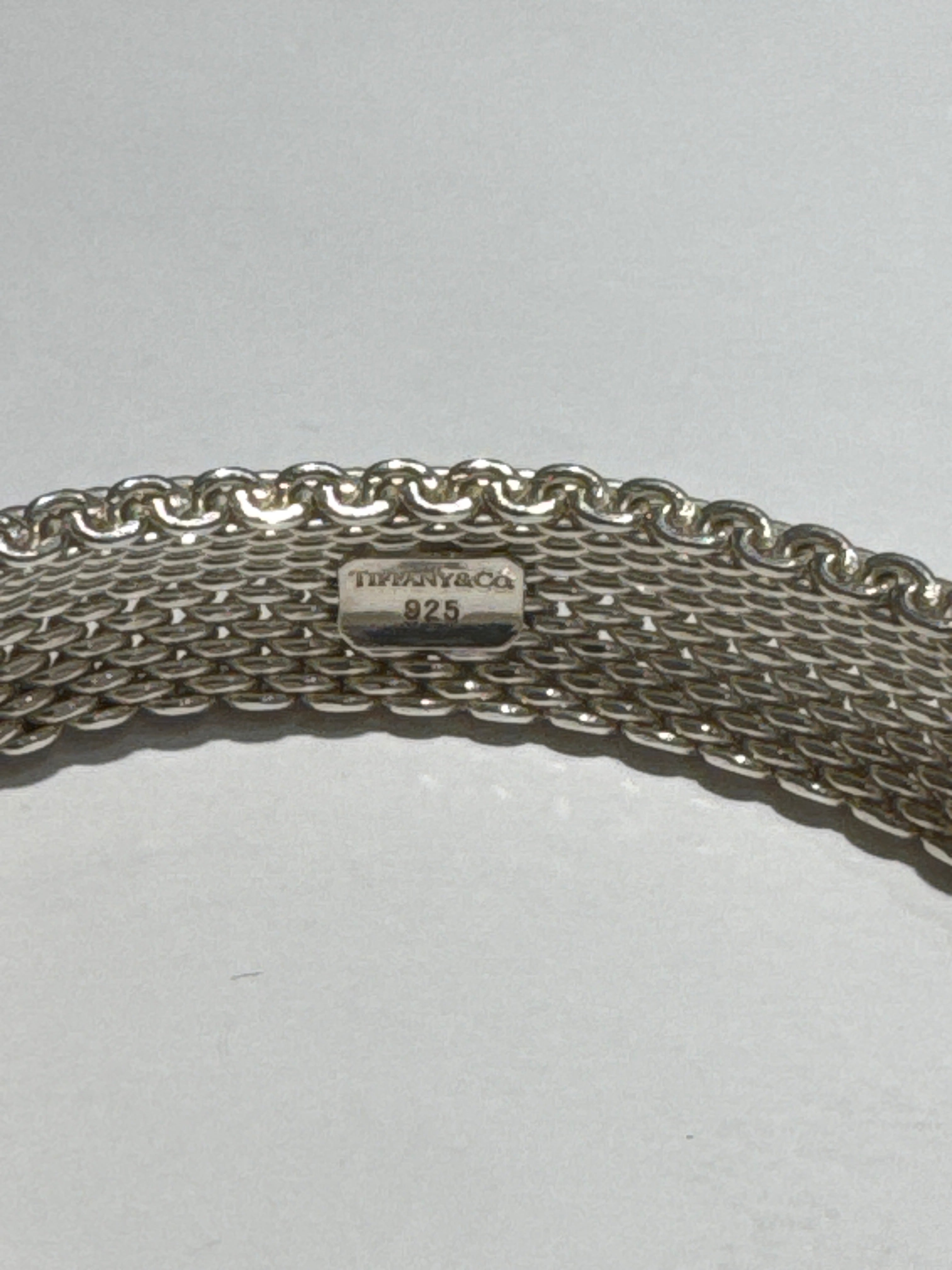 Sterling Silver Somerset Mesh bangle bracelet