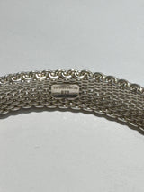 Sterling Silver Somerset mesh bangle bracelet