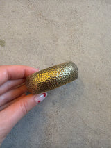 Thick Speckled Gold Bangle