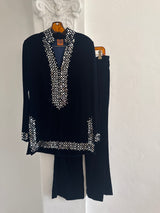 Two Piece Velvet Tunic and Pant