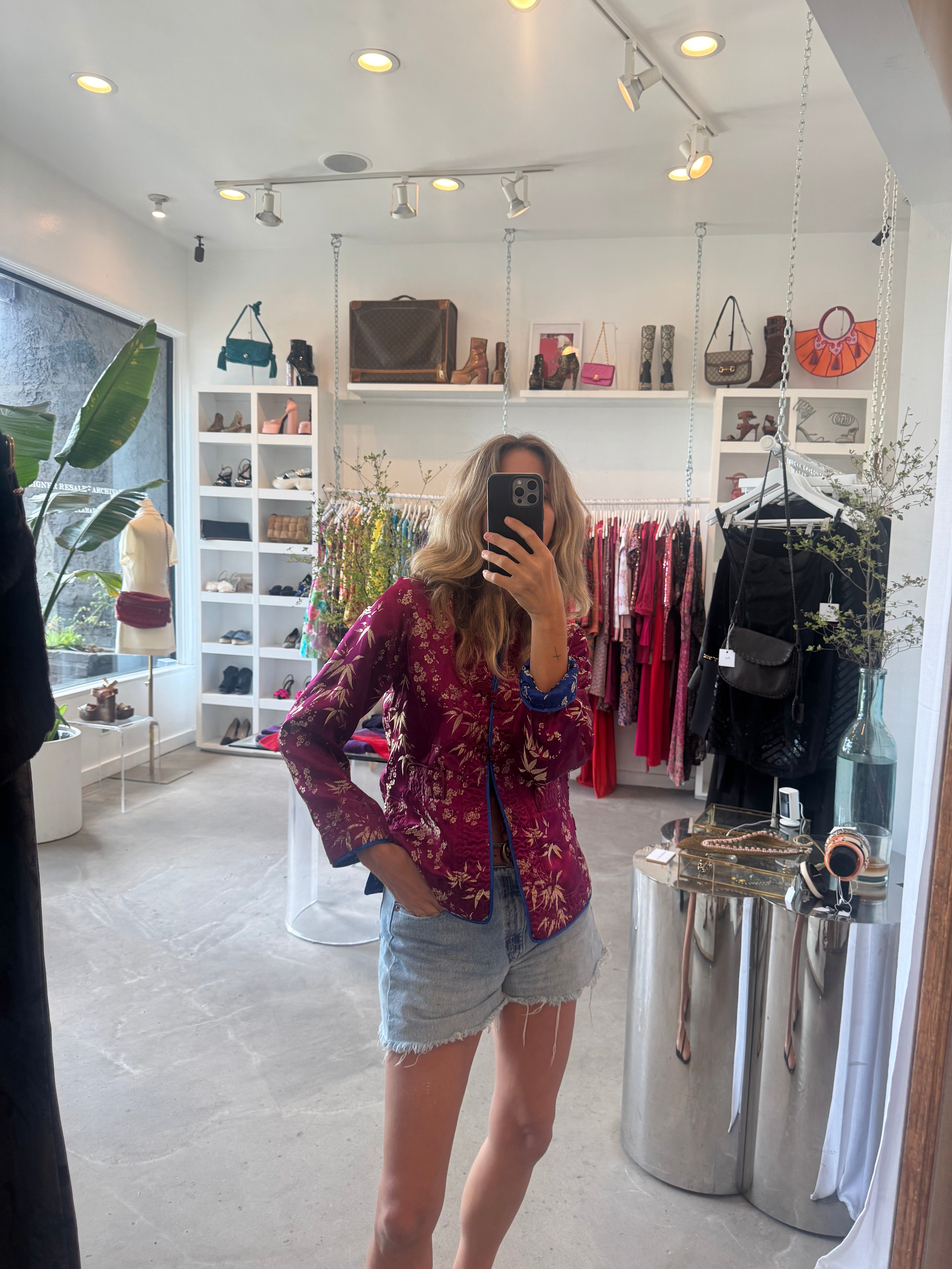 Reversible Brocade Vintage Jacket