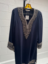 Navy Crystal Shirt and trouser