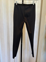 Navy Stretch Pants with Elastic Waistband