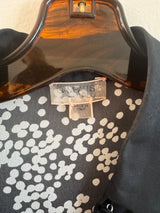 Abstract dotted chiffon shirt