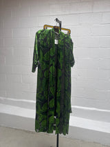 Leaf Print Skirt and Duster