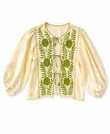 Vintage Silk Peasant Blouse