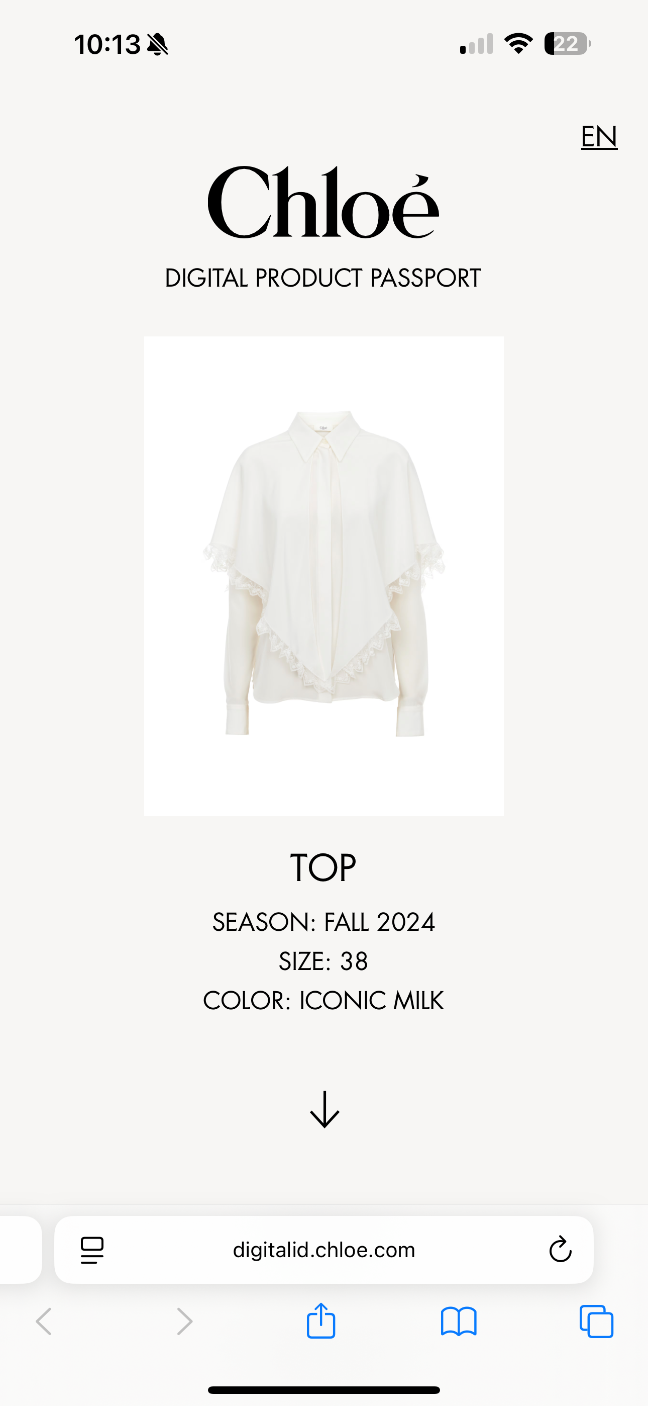 Knotted Heritage Cape Blouse in Silk