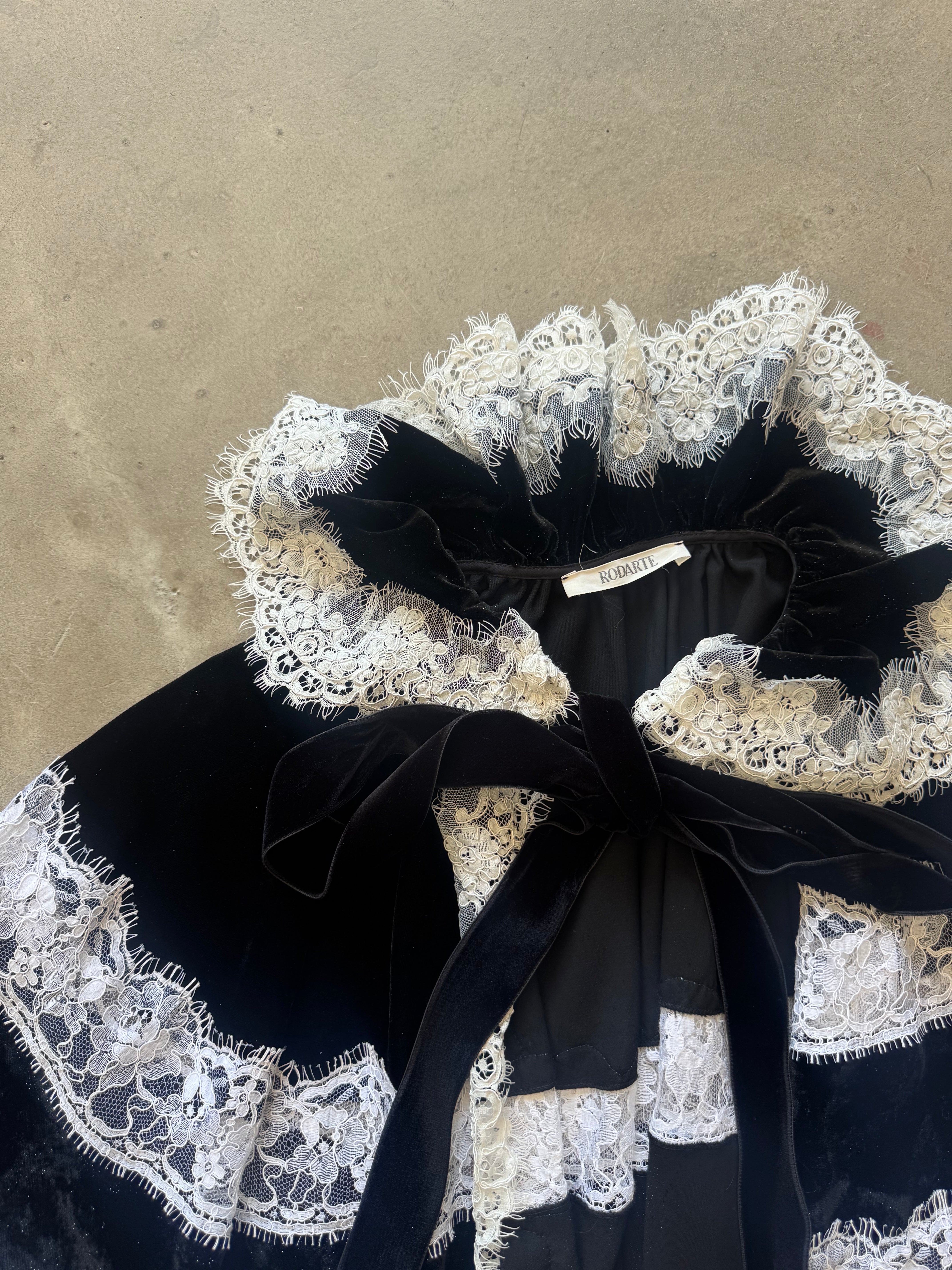 Velvet and Lace Cape FW23