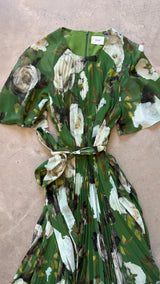 Olive Rose Pleated Dress