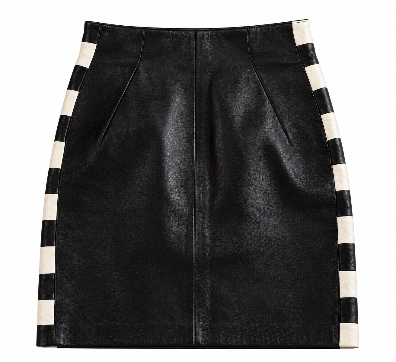 Leather Racer Skirt