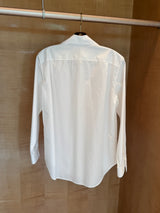Armelle Exaggerated Point-Collar Shirt in White