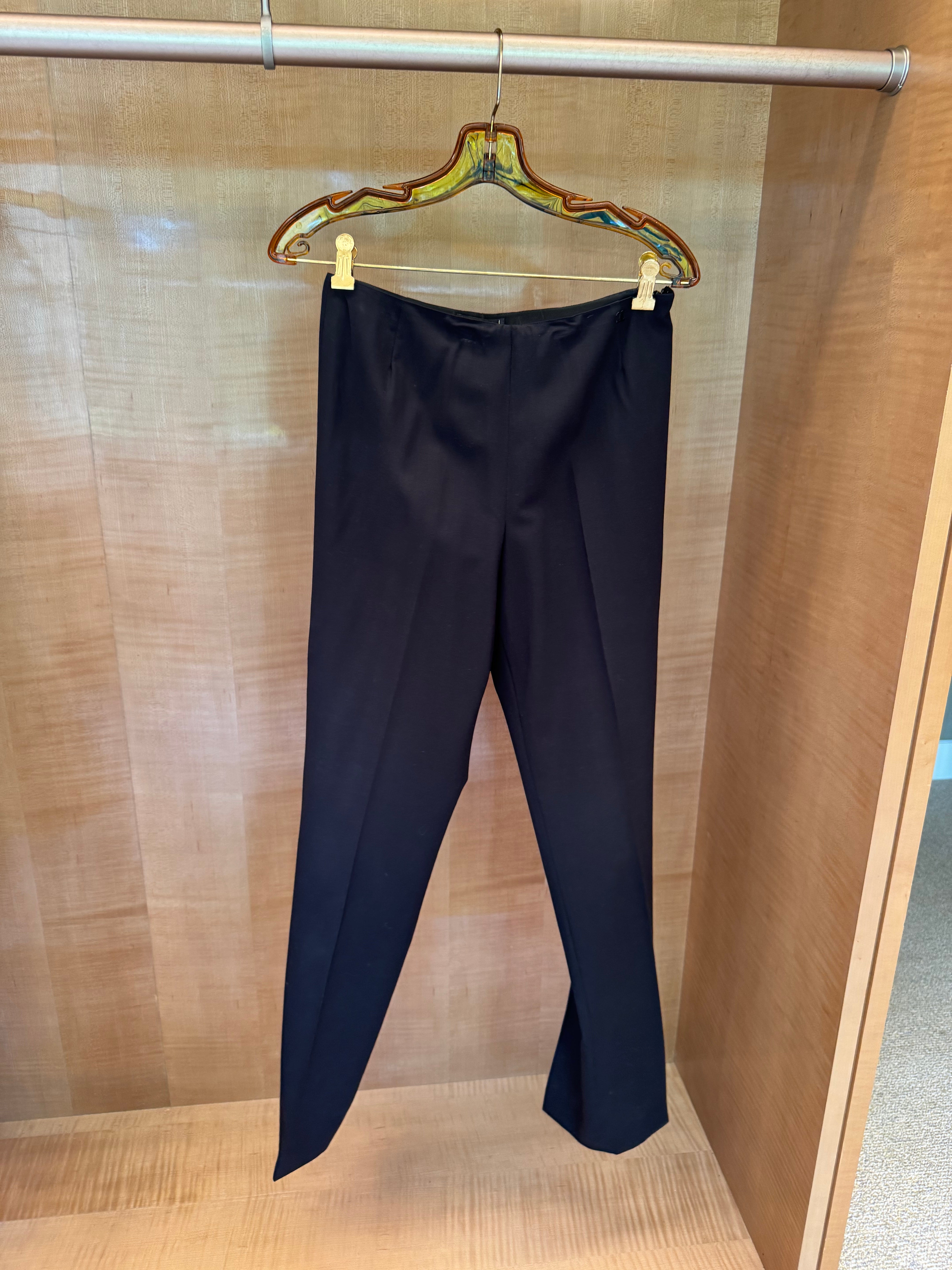 Skinny Black Black Smoking Pants