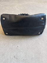 Black Double Circle Medium Bag