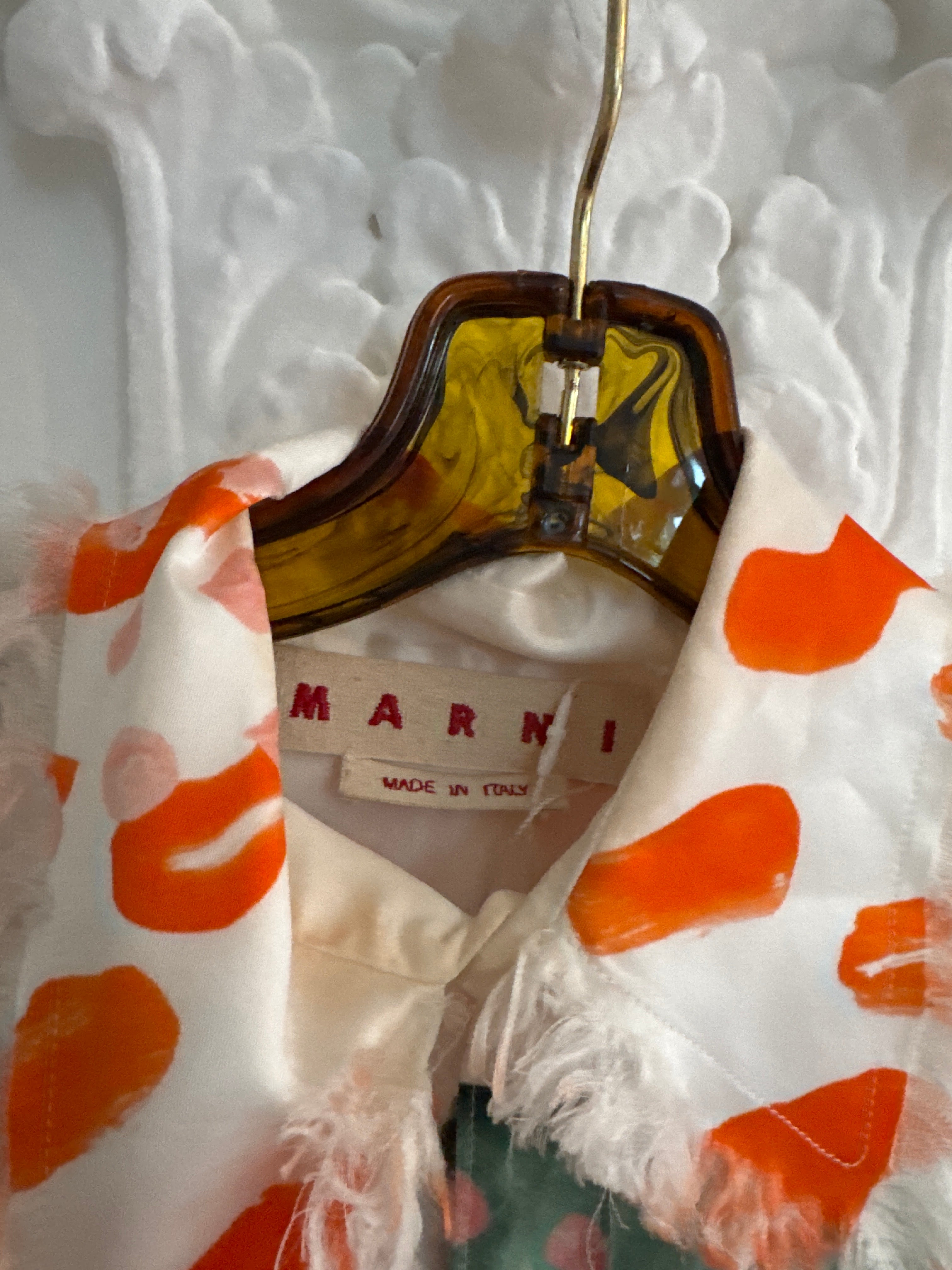 Art Collage Silk Shirt