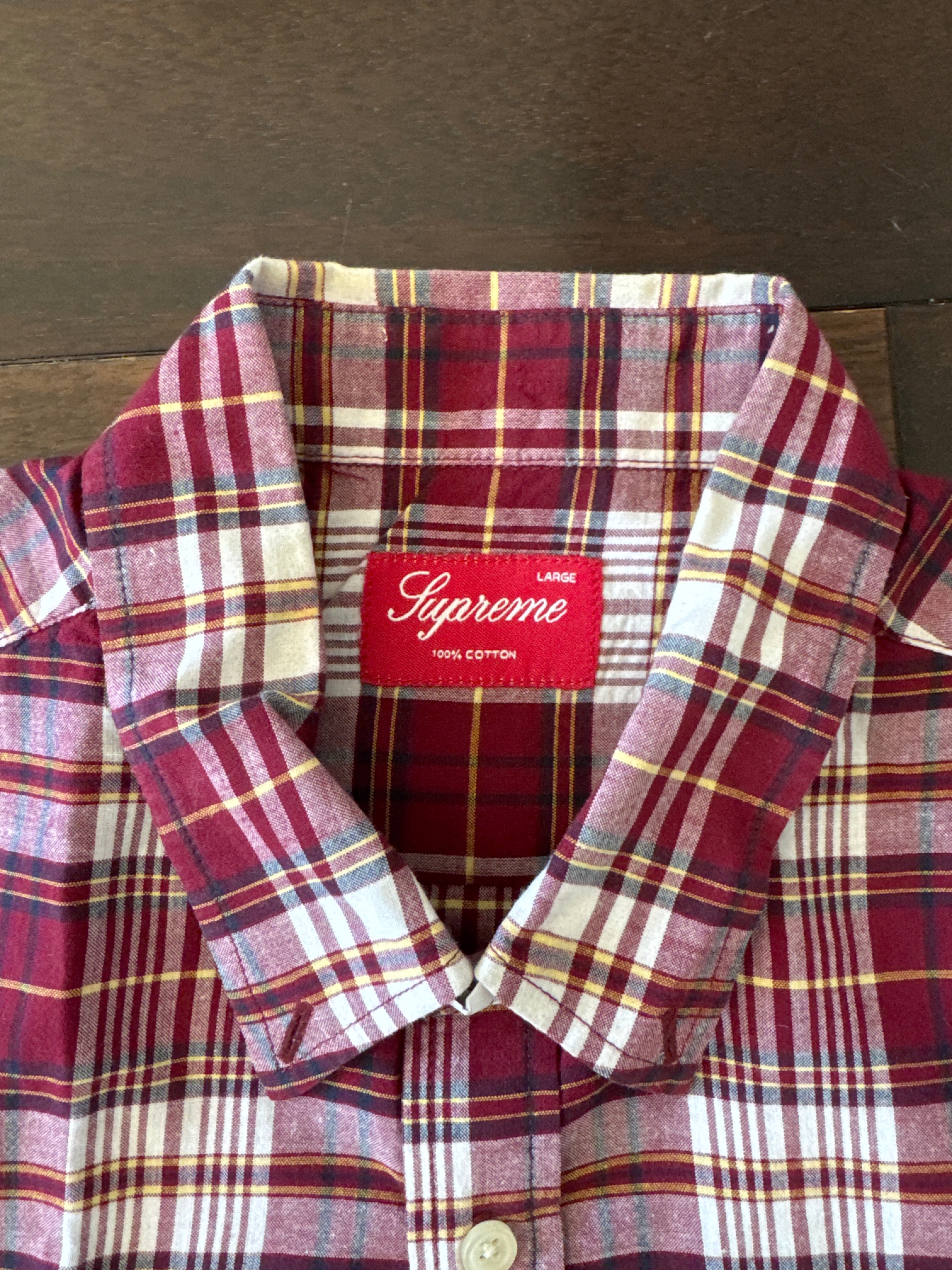 Supreme checkered shirt